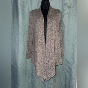 Philosophy Taupe Open Front Waterfall Cardigan Size Small